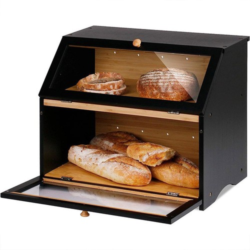 Double decker wooden bread - wooden,