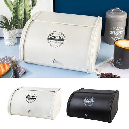 Large bread bin - large, metal