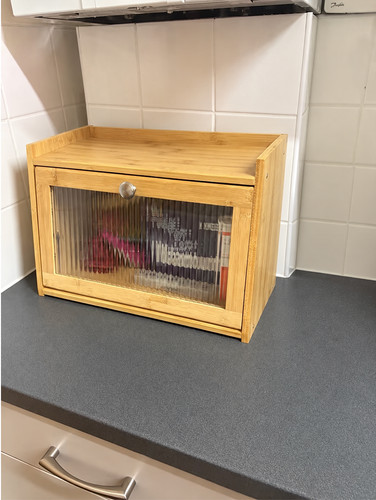 Wooden style bread - , bin