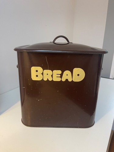 Brown bread bin 1970s - brown,