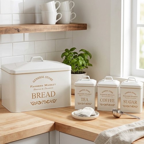 Piece bread bin tea - bread, &