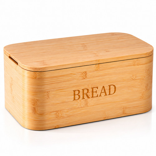 Bamboo bread bin - bamboo,
