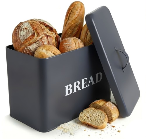 Large grey bread bin - bread, for
