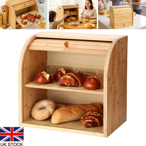 Bread bin tiers double layer - bin,