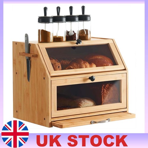 Layer bamboo bread bin loaf - layer,