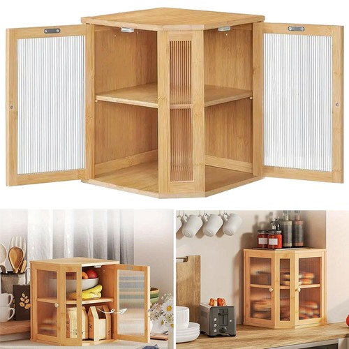Tier bamboo corner bread - 2-tier, bin