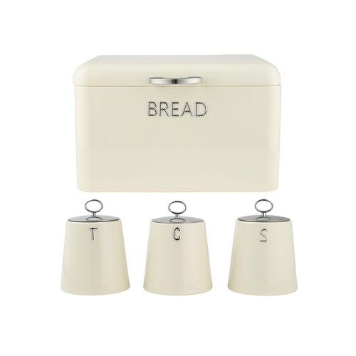 Salter retro cream bread bin - cream, &