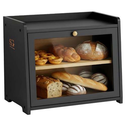 Bamboo bread bin natural - bin,